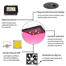 JINHH 2000 Watt LED Grow Light Full Spectrum IR COB Series Plant Grow Lamp with Daisy Chain Veg and Bloom Switch for Hydroponic Greenhouse Indoor Plant Veg and Flower