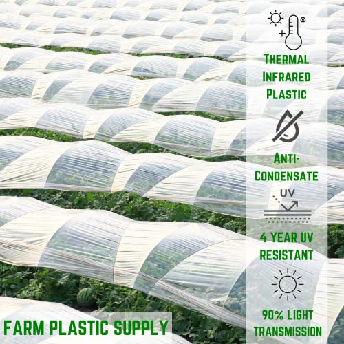 Farm Plastic Supply Clear IRAC Greenhouse Plastic Sheeting 6 Mil 40' x 80'