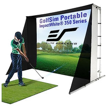 Elite Screens Golf Simulator Impact Screen 8x10 ft GolfSim Portable ImpactWhite 350