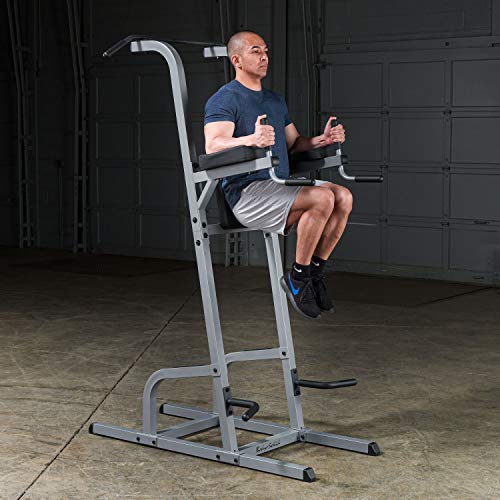 Body-Solid GVKR82 Vertical Knee Raise Machine Gray