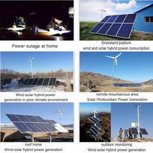 Lakenbroade 6000W Solar Charge Controller Free Energy Vertical Axis Windmill Wind Turbine Generator Hybrid Charge Controller,12V