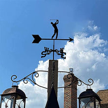Metal Weather Vane Vintage WeatherVane Farm Scene Weathercock Direction Indicator for Outdoor Garden Shed Roof Paddock Decoration Measuring Tools A 35X50CM (A 35X50CM) (B 35X50CM)