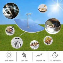 CHIPEL Portable Solar Cooker Parabolic Sun Oven Outdoor Oven, Concentrating Solar Cooker, The Focus Temperature is 800℃, The Light Spot is Concentrated, and The Thermal Efficiency is High