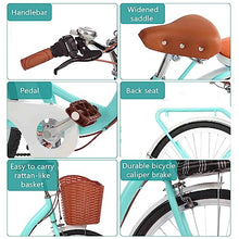 Generic Women's 26 Inch Hybrid Bike Retro-Styled Cruiser 7-Speed Drivetrain YUTONG-26-BU