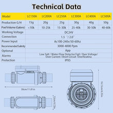 Ofyphth Salt Chlorine Generator, Smart Saltwater Pool Chlorinator System, Built-in Wi-Fi & App Remote Control, for Swimming Pool, Spa Pool. LC500A