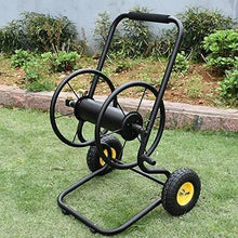 CFDZCP Outdoor Garden Hose Reel Garden Hose Reel Cart with 2 Wheels, Hand-Pushed Metal Water Pipe Storage Rack, Household Hose Reel, Car Washing and Watering Hose, Car Hose Storage, Garden Hose Reel