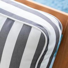 Cambridge Casual Newport Deep Seating Rocking Chair with Stripe Cushion, Removable Cushion, Perfect for Poolside, Backyard, Balcony, or Sunroom