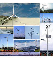 Marsrock Waterproof Wind Turbine 2.5m/s Start-up Wind Speed Three Phase Wind Turbine Generator with 800Watt/1000Watt 24V/48V 3 Blades Windmill (1000W 48V)