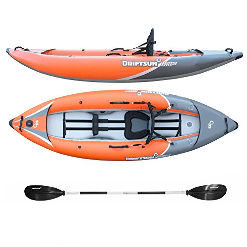 Driftsun Rover 120 Inflatable Kayak - White Classic