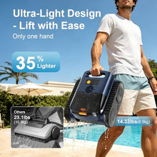 Pool Vacuum, 190 Mins Cordless Robotic Pool Cleaner for In ground Pools