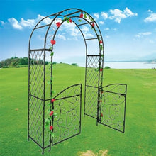 OREKPOT Metal Garden Arbor, Outdoor Pergola Arbor, Assemblable Arch Trellis for Various Climbing Plant Roses Vines Wedding Party Decoration，180cm/70.9in