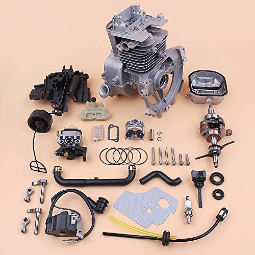 Beixi Time 39mm Crankcase Cylinder Piston Crankshaft Carburetor Rebuild Kit for Honda GX35 GX35NT Small Gas Engine Motor Trimmer Parts