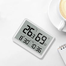 ASWRTYJO ABS Large-Screen Indoor Home Bedroom Electronic Clock Smiling Face Temperature Humidity Meter