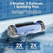 Cordless Robotic Pool Vacuum with Smarter Navigation & Track Drive, Dual 180W Brushless Motors, Wall & Waterline Climbing, 150-Min Runtime, for Inground & Above-Ground Pools up to 2,150 Sq. Ft.