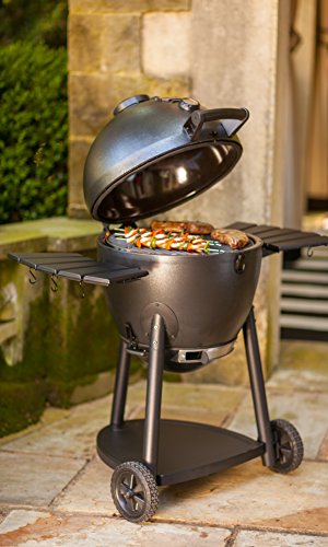 Char-Griller Akorn Kamado Kooker Charcoal Barbecue Grill and Smoker Red