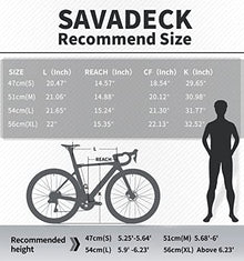 SAVADECK Carbon Fibre Road Bike White