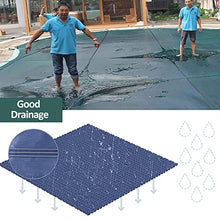 ZAQYCM Heavy Duty Rectangular Pool Covers for Inground Pools, Rectangle Winter Swimming Pool Safety Cover with Installation Hardware, Concrete Floor/Wooden Deck Mounted(4x9m/13x29.5ft)