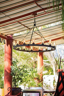 Hinkley Sawyer Large Black Outdoor Pendant Light