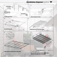 HOFUNTRE HDPE Retractable Wave Sun Shade, Retractable Sun Shade Canopy Cover Flexible Outdoor Canopy for Pergola, Backyard, Balcony Provides Sun Protection(W:3.2m/10.5ft*L:10m/32.8ft)