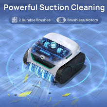 WYBOT C2 Vision 2026 New Cordless Robotic Pool Cleaner with AI Vision, Powerful Suction Pool Vacuum for Inground Pools, Ultra-fine Filtration, Wall&Waterline Cleaning, White with Green Outlet