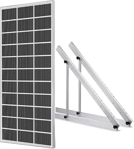 KZZAAO 300W Solar Panels 45'' Mount for 12V/24V System MC4 Connectors for Home, RV, Roof, Boat, Camping and Other Off-Grid