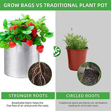 Waterproof Garden Pots Planters Grow Bags for Vegetables Non-Woven Potato and Tomato Planting Flower Pot Garden Tool (Size : 7 Gallon-2pcs) (5 Gallon)
