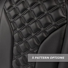 MODZ® FS2 Custom Golf Cart Front Seat for EZGO RXV - [2008-Up] - Black Base - Double Diamond Pattern