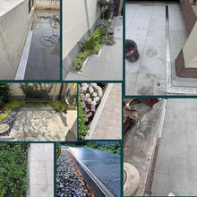 YXEDPBF Slim 39.4Inch Rainwater Drainage Channel with Stainless Steel Grates Ideal for Concrete Patios Yards Walkways and Gardens8pcs Set