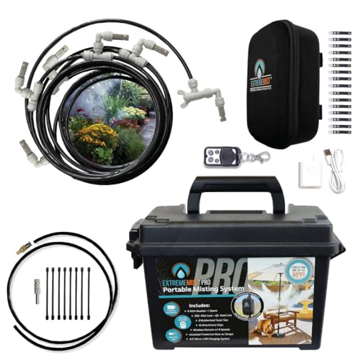 EXTREMEMIST Portable Mist System Pro 24ft Wireless Outdoor Cooling Kit