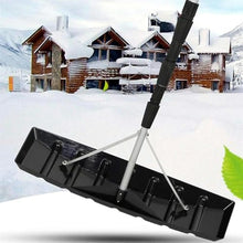 JYXYXSCP Snow Shovel Roof Snow Rake, Adjustable Snow Shovel, with Aluminum Alloy Frame, for Removing Snow from The Roof