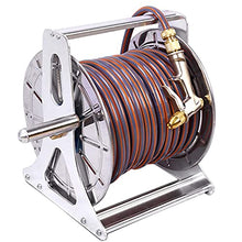 Garden Hose Reel Tools Retractable Lightweight Flexible 6-Function Spray Nozzle Switchable Connector Patio Lawn Car Washing Pet (Colour: 15 Meters Water Pipe) (15 Meters Water Pipe) (15 Meters Water