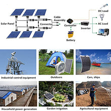 300W Solar Panel 18V Flexible Sunpower Solar Panel System Foldable Solar Cells for Home Outdoor RV Traveling Camping Hiking