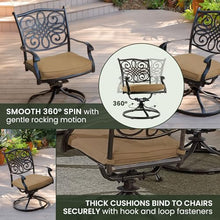 Hanover Traditions 7-Piece Patio Dining Set with Tan Cushions