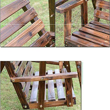 HAOKAZLBR Large Outdoor Porch Swing Garden Patio Swing Chair Wooden Outdoor Patio Swing Chair, Porch Glider Swing Chair Outdoor Swing Chair Bench Outdoor Porch Garden and Poolside Swing