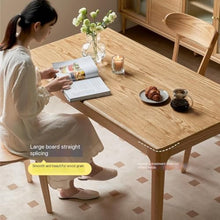 Coffee Table Chinese Style Solid Wood Dining Table Kitchen Restaurant Log Modern Simple Home Oak
