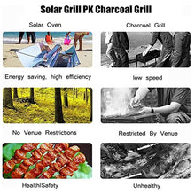 Portable Solar Oven & Powered Camping Grill, Solar Cooker Stove for Camping, Hiking and Picnics RVing, Hunting