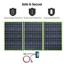 AIZYR 150W Flexible Foldable Solar Panel Kit, Portable Generator Power Station Battery with 20A Charger Controller for Cars RV Boat Camping