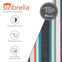 Vivere Double Premium Outdoor Fade and Weather-Resistant Hammock with Solid Pine Arc Stand - 450 lb Weight Capacity (Token Surfside)