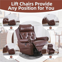 KTYUERGHK Large Power Lift Lay Flat Recliner with Adjustable Headrest