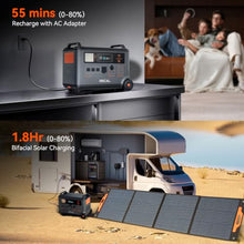 Portable Power Station,6000Wh LiFePO4 Battery, Solar Generator for Outdoors