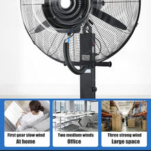 JDXQBLD Outdoor Misting Fan with 11 Gallon Tank, 3-Speed Oscillating Industrial Spray Pedestal Fan for Patio & Garage，750mm/30