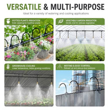 QHZYMX Misting Nozzle Tee Greenhouse Cooling Mist System, Livestock Fog Sprayer Tee Irrigation Parts