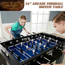 Soccer Foosball Table Arcade Game Set 54 in Black Grey