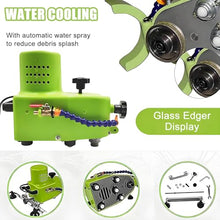 New Small Glass Edger - Electric Glass Edging Machine, DIY Glass Art Corner Grinding Edging Machine, Grind Out Round Beveled Corner Guide/Splayed Edges and Other Shapes 8mm