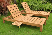 TeakStation Grade-A Teak Wood Luxurious Multi Position Atnas Sun Chaise Lounger Steamer - Furniture Only #TSCHAT