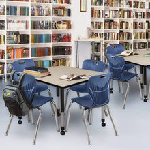 Regency Kee Height Adjustable Mobile Classroom Table 48" Maple