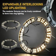 Tree Lights Outdoor Interlocking Waterproof Tree Ring Lights, Suitable for Commercial Palm Tree Landscape Lighting