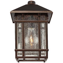 Sierra Craftsman 11" High Rubbed Bronze Finish Outdoor Wall Lights Set of 2