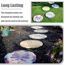 Elitix Stepping Stone Step Garden Decorative Stones with Mosaic Pattern, Kids Toddler Stepping Terrace Stone for Garden Play, 35 Cm Decorative Stone for Home Decor(Color:6-Pack)