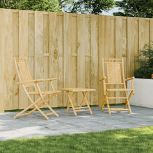 KUPTYERFG Foldable Bamboo Garden Chair Set of 2 Sling Patio Chairs